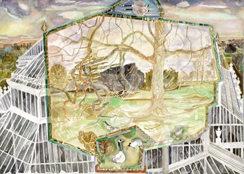 Casa temperada - Kew sob o céu da noite